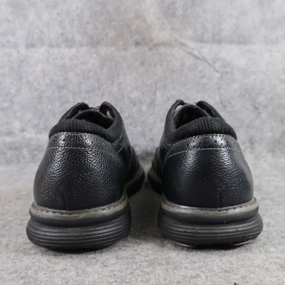 Bass Shoes Mens 10.5 Oxford Wingtip Leather Classic Comfort Professional Black